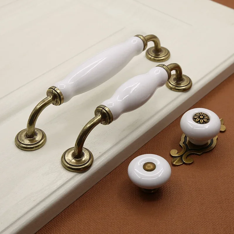 Furniture Rotating Hardware - Moderno minimalista zinco liga cerâmica alça,