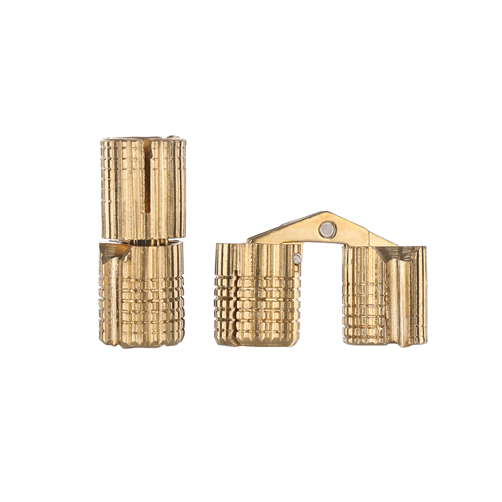 Cabinet Hinge Overlay - Dobradiças de barril de latão de