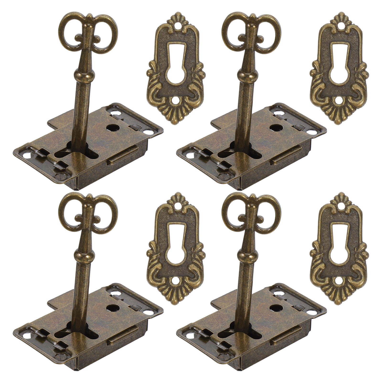 4 Conjuntos de Fechaduras de A - Vintage Furniture Hardware Replacement avaliação e preço