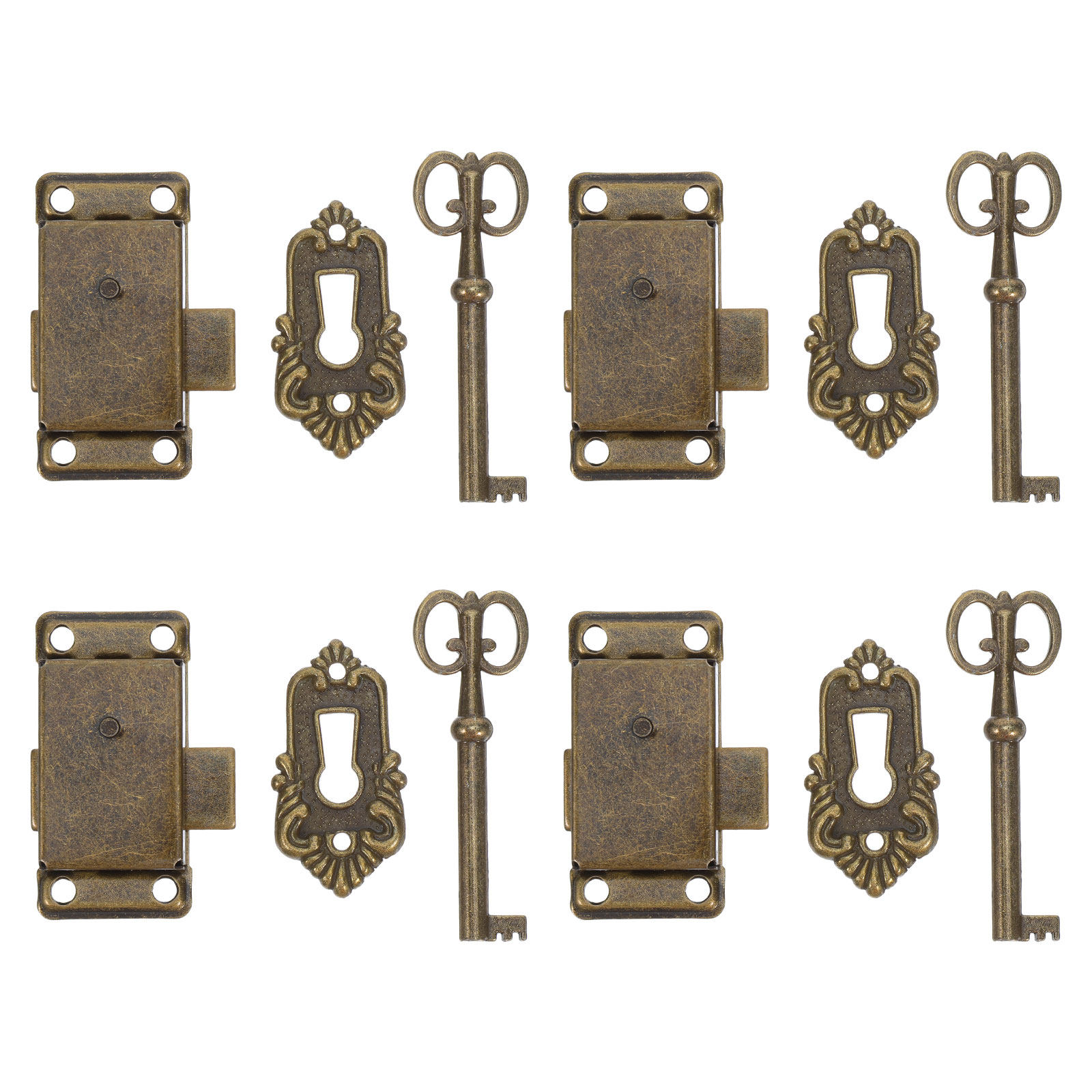 4 Conjuntos de Fechaduras de A - Vintage Furniture Hardware Replacement avaliação e preço
