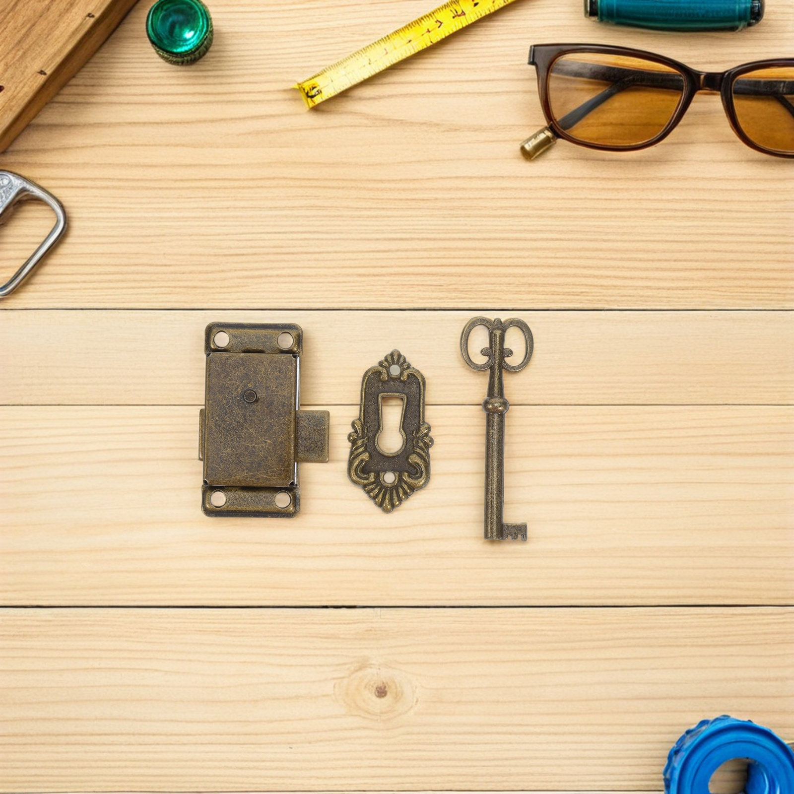 4 Conjuntos de Fechaduras de A - Vintage Furniture Hardware Replacement avaliação e preço