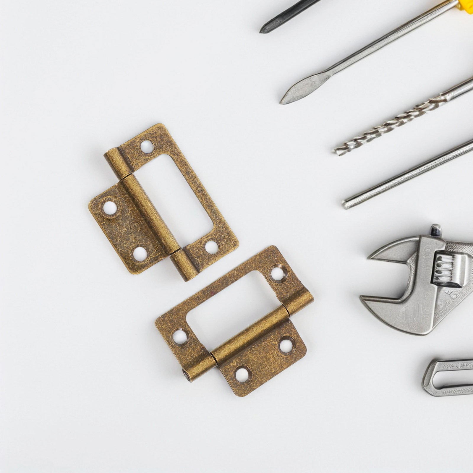 12 peças de dobradiças de latã - Vintage Furniture Hardware Replacement avaliação e preço
