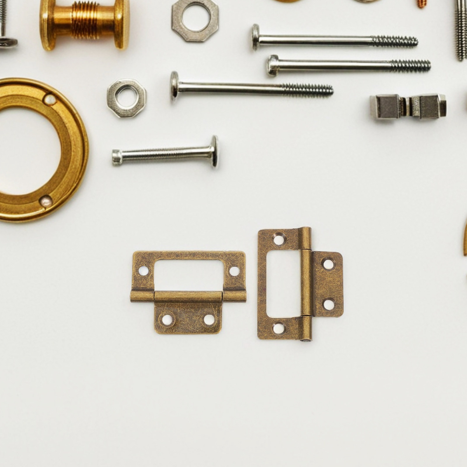 12 peças de dobradiças de latã - Vintage Furniture Hardware Replacement avaliação e preço