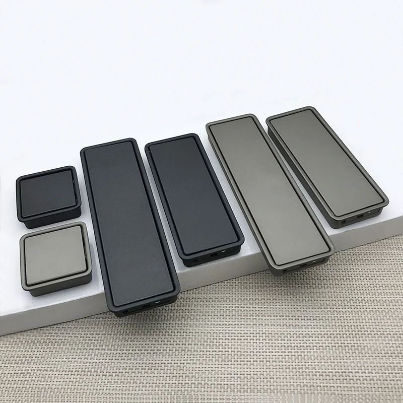 Preto/cinza/tatami puxadores o - Furniture Rotating Hardware avaliação e preço