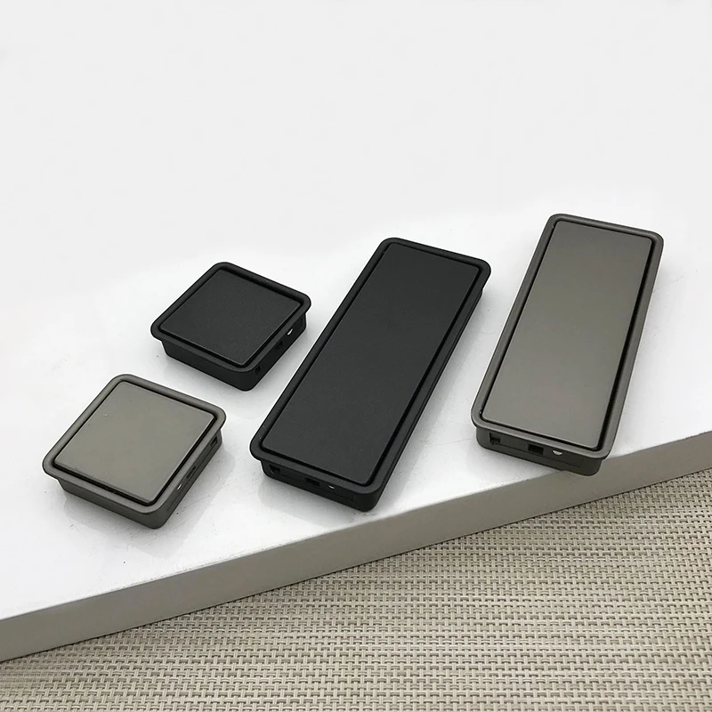 Preto/cinza/tatami puxadores o - Furniture Rotating Hardware avaliação e preço